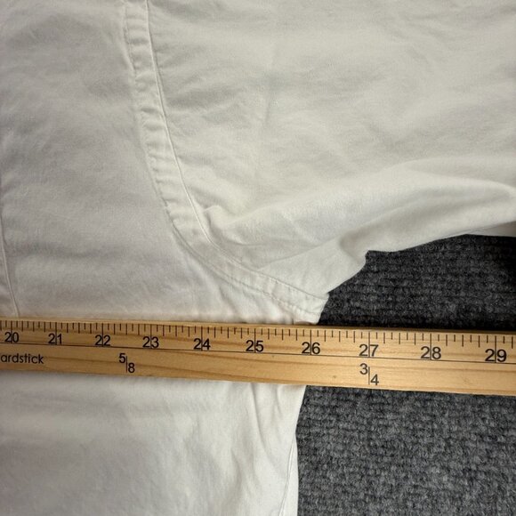 Gitman Bros Oxford Pinpoint Button-Down USA 17.5 Cotton Short Sleeve White - Picture 6 of 12